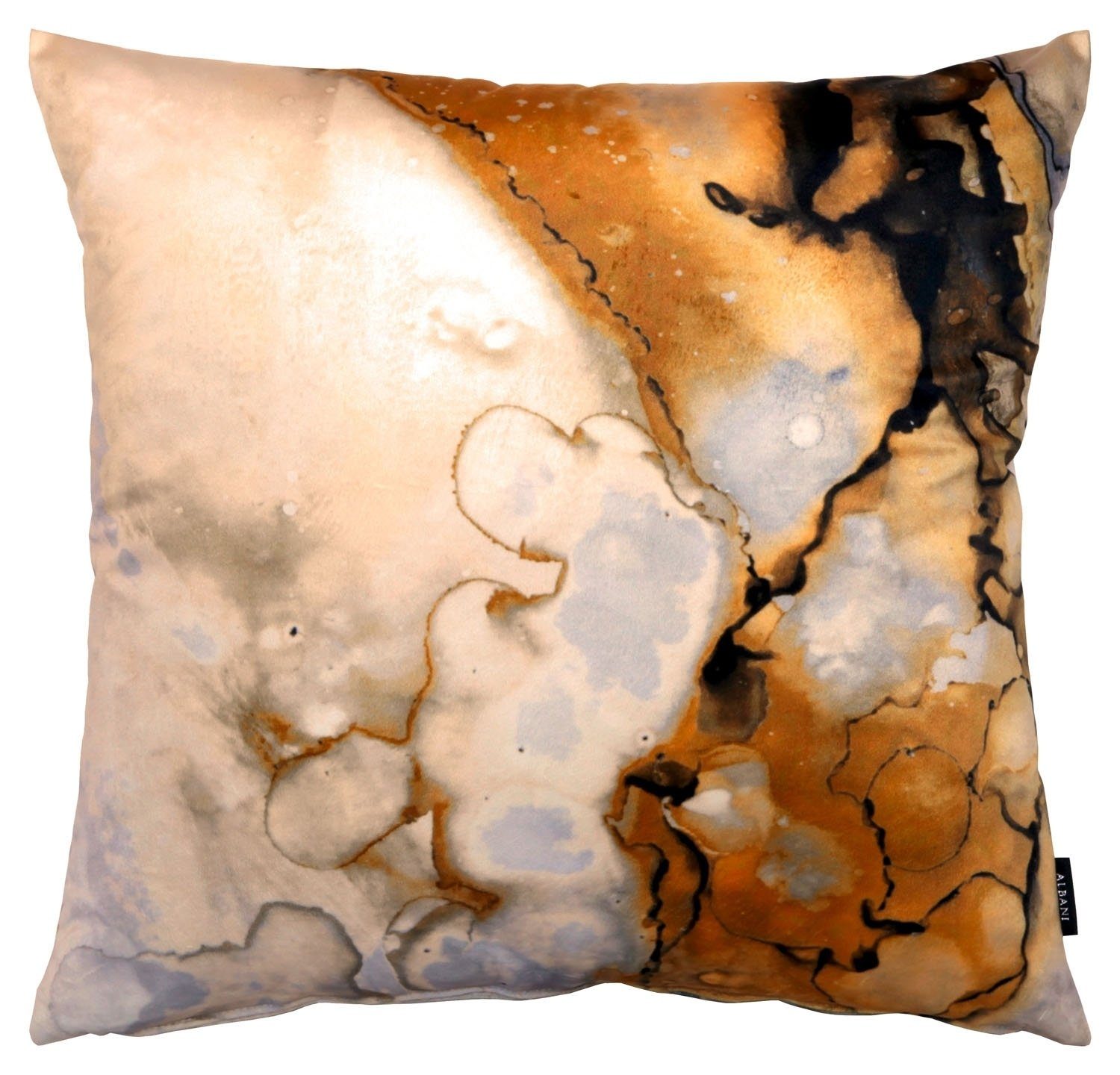 Albani Kissenhülle MARBLE GOLD, Gelb, Kunstfaser, 45 x 45 cm, (1 Stück)