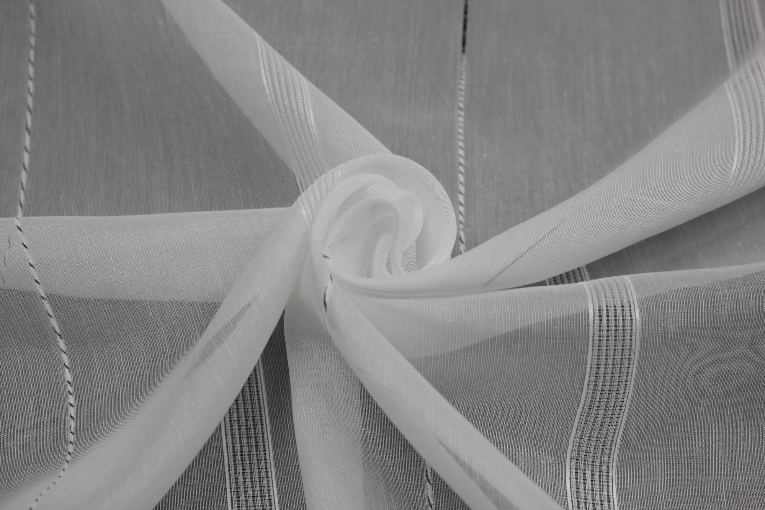 Wirth Vorhang Theresa (1 St), Faltenband, halbtransparent, Chenille, Store