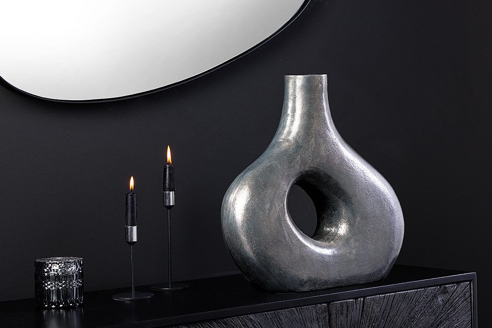 riess-ambiente Dekovase RING 30cm dunkelgrau · günstig online kaufen