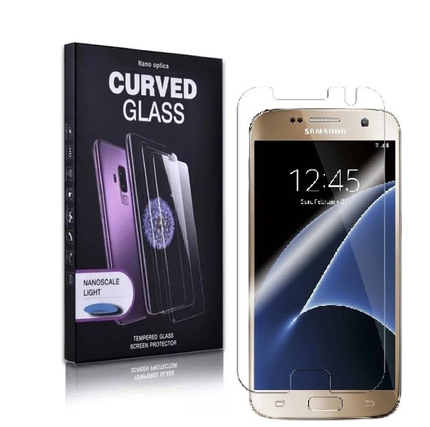Protectorking Schutzfolie »2x 9H Hartglas für Samsung Galaxy S7 Edge UV  Liqui«, (2-Stück, 1-Set), FULL CURVED 9H Tempred Panzerglas 3D HD Ultra  Klar online kaufen | OTTO