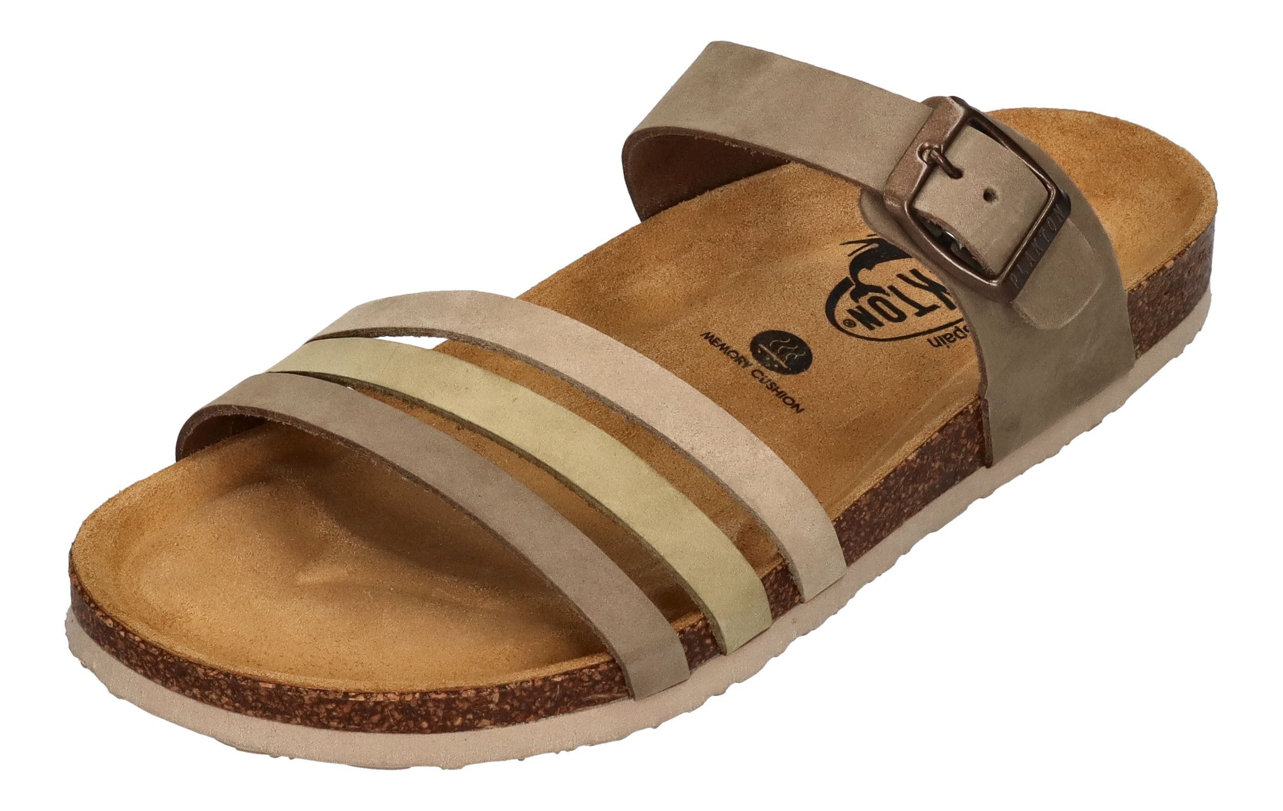 Plakton BERTA 185862 Pantolette kaki kiwi beige
