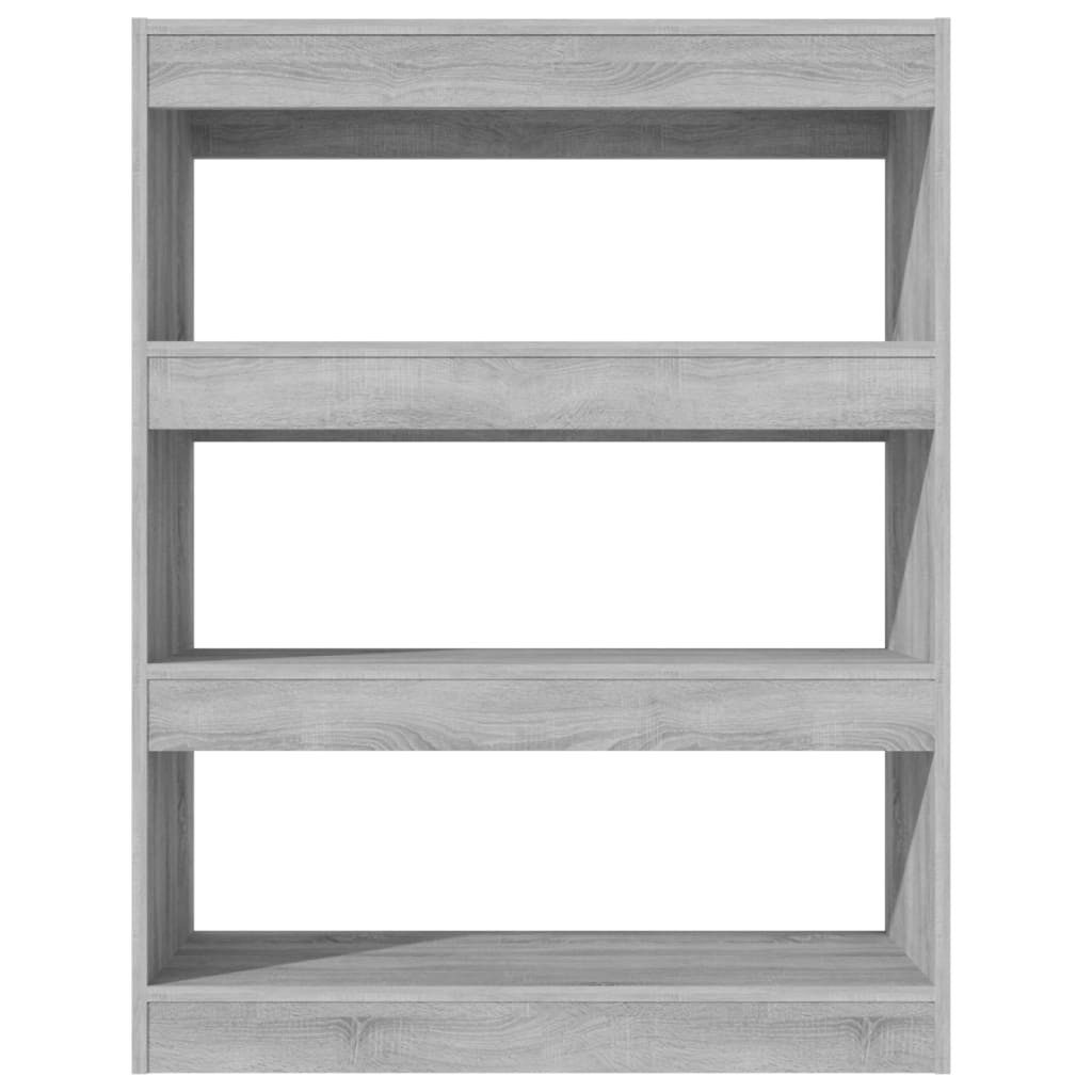 vidaXL Bücherregal Bücherregal/Raumteiler Grau Sonoma 80x30x103 günstig online kaufen