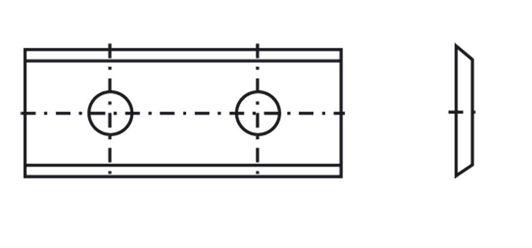 Wendeplattenfräser Wendeplatte 30x12x1,5mm Tigra St. a=14mm 10 35° T10MG