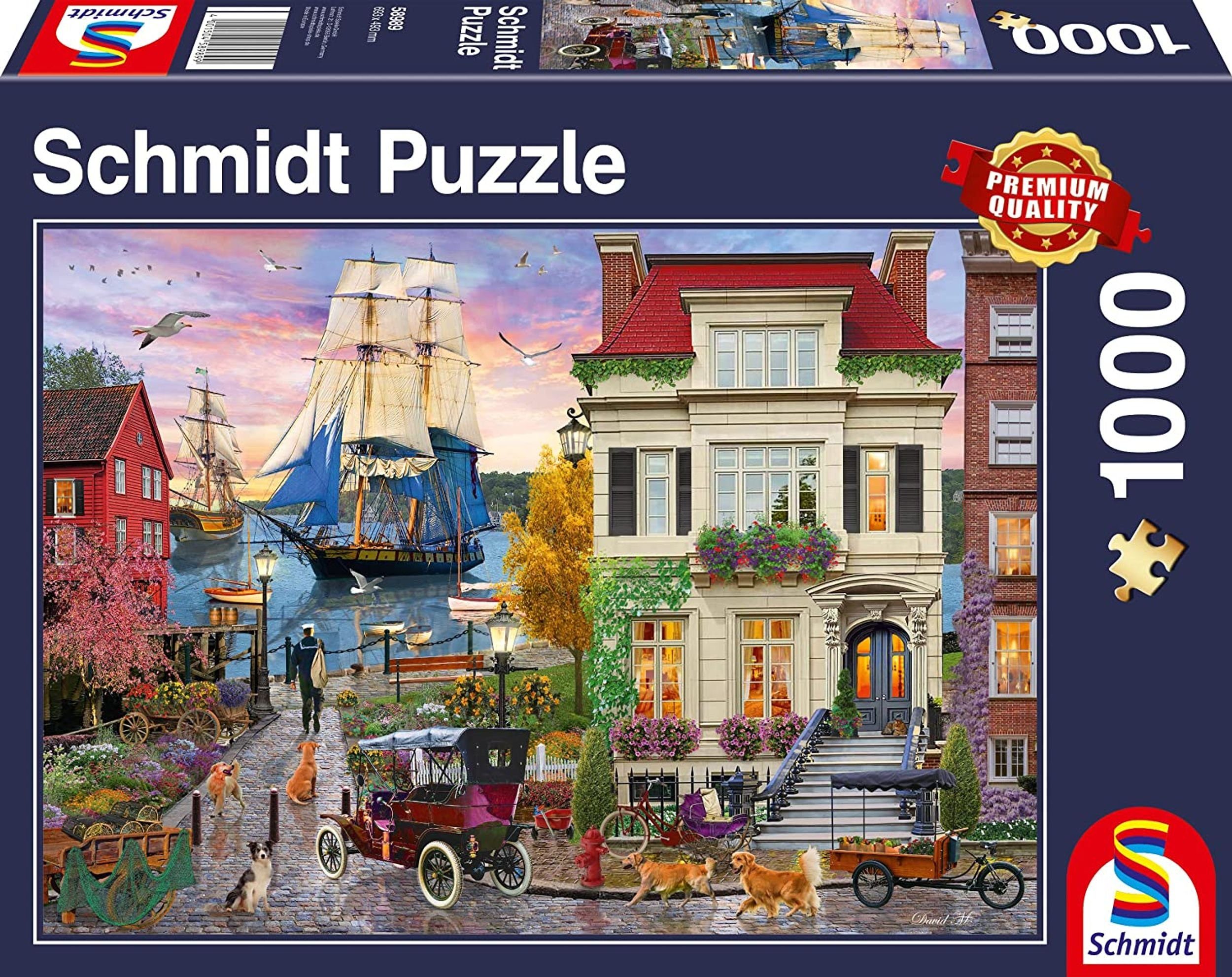 Schmidt Spiele Puzzle »Schiff im Hafen Puzzle 1000 Teile«, 1000 Puzzleteile