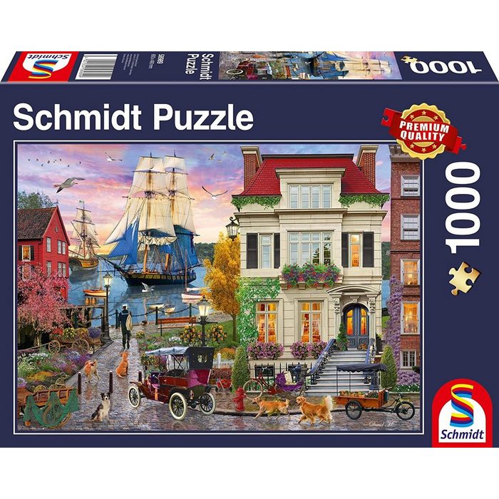 Schmidt Spiele Puzzle Schiff im Hafen Puzzle 1000 Puzzleteile