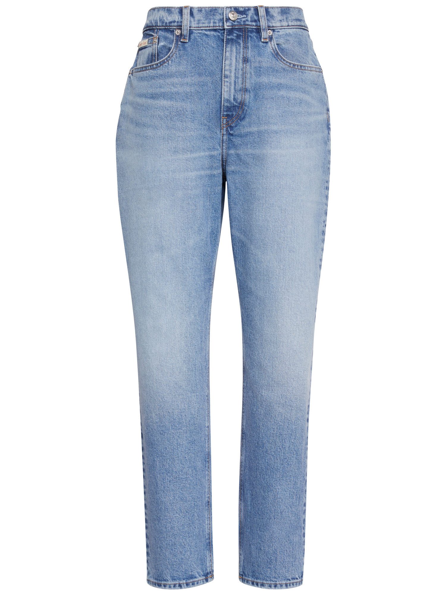 Calvin Klein Jeans Mom-Jeans NEW MOM JEAN mit Markenlabel am Bund – Bild 5 von 5