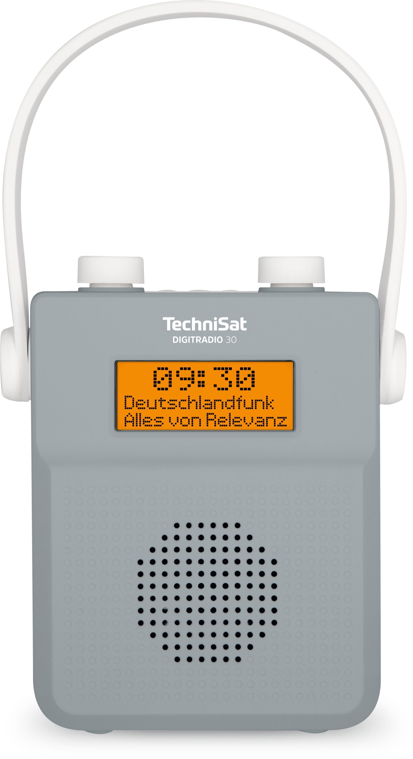 TechniSat DIGITRADIO 30 Duschradio Digitalradio (DAB) (Digitalradio (DAB), UKW-Radio mit RDS, 2,00 W, wasserdicht, tragbar, Bluetooth-Audiostreaming) grau | Digitalradios (DAB+)