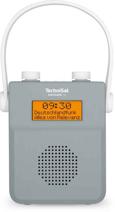 TechniSat DIGITRADIO 30 Duschradio Digitalradio (DAB) (Digitalradio (DAB), UKW-Radio mit RDS, 2,00 W, wasserdicht, tragbar, Bluetooth-Audiostreaming)