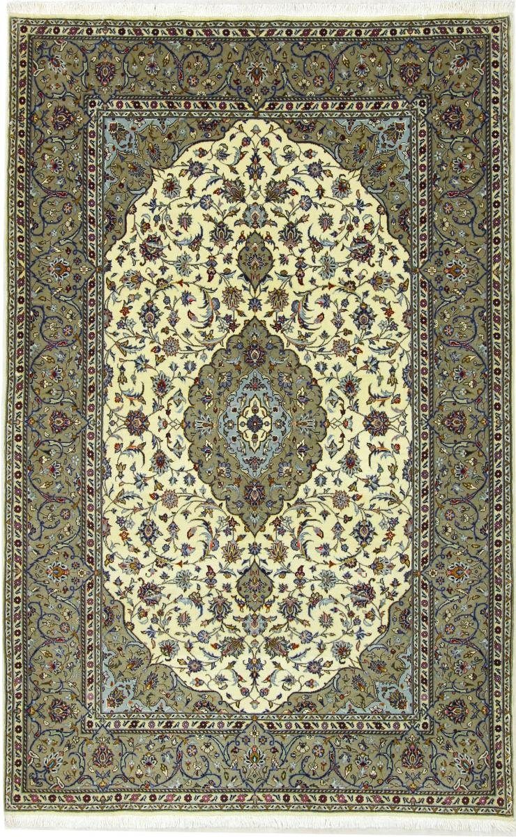 Orientteppich Keshan Shadsar 141x226 Handgeknüpfter Orientteppich / Perserteppich, Nain Trading, rechteckig, Höhe: 12 mm