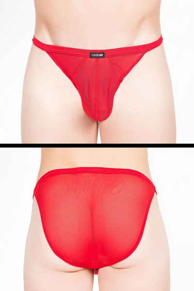 LOOK ME String LOOK ME - roter Tanga-Slip Malibu 2 92-61 S