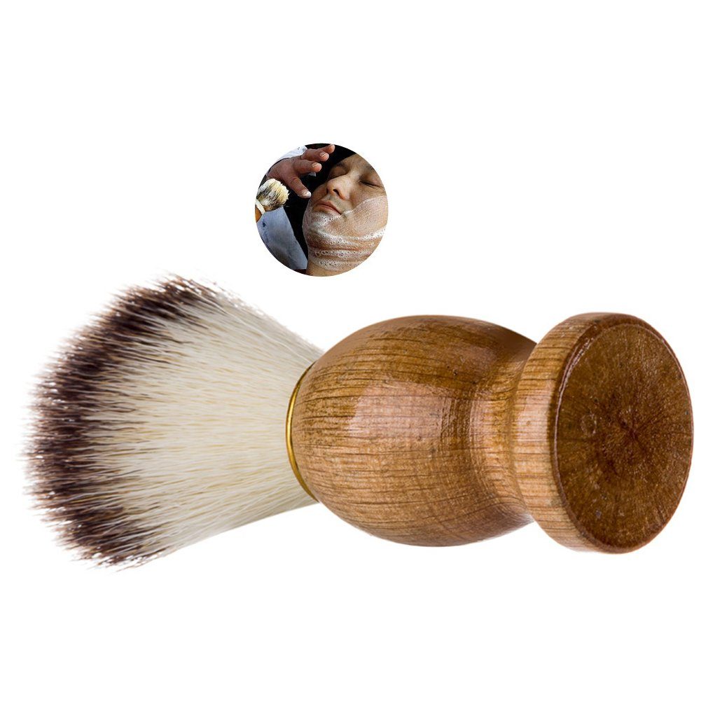 Köper Bartbürste Bartbürste,weiche Reinigungsbürste, mit für Heimgebrauch Holzgriff