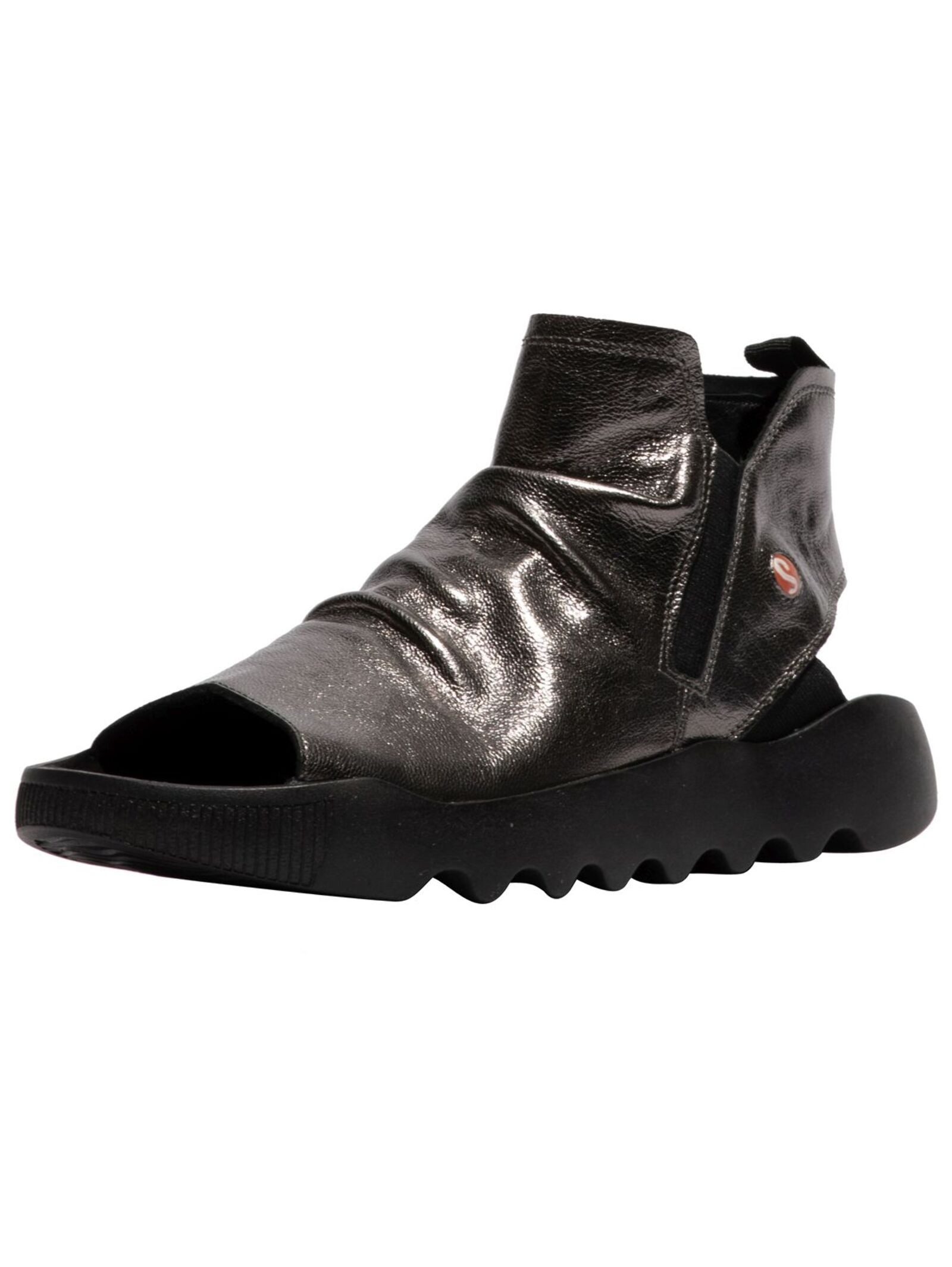 softinos softinos Sandalen Leder/Textil Schaftsandalette günstig online kaufen