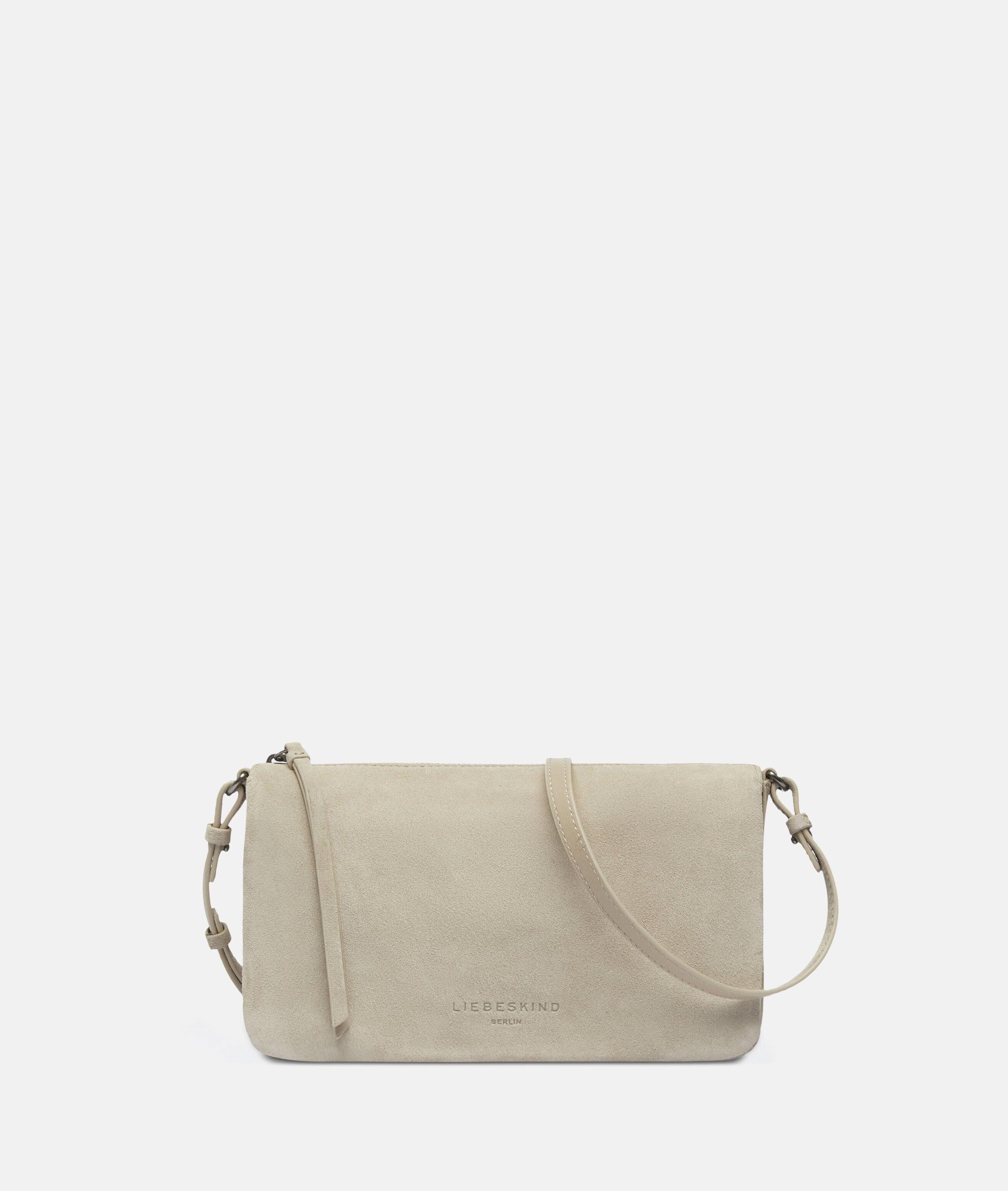 Liebeskind Berlin Umhängetasche Nina Crossbody S, Handliche Umhängetasche aus weichem Veloursleder