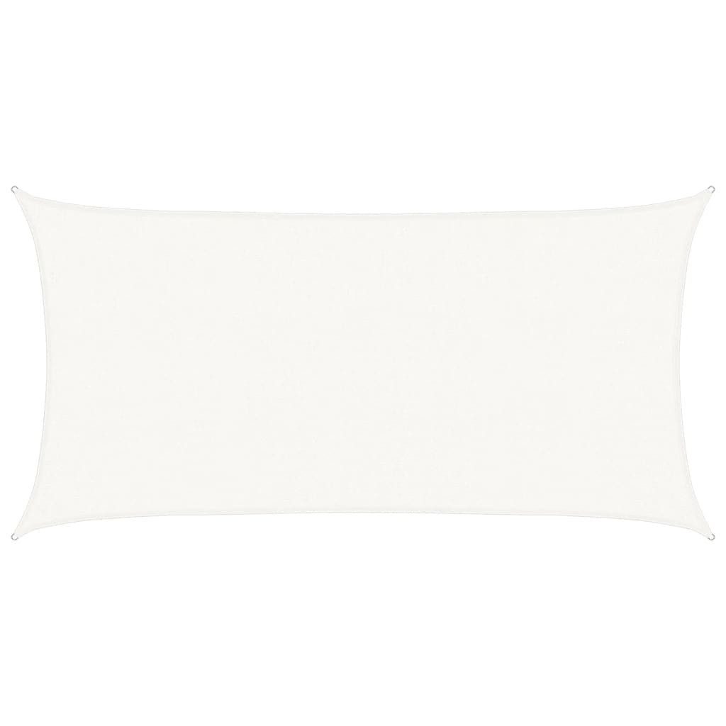furnicato Sonnensegel HDPE 2 x 3,5 m Weiß – Rechteckig, UV-beständig, (1-tlg)