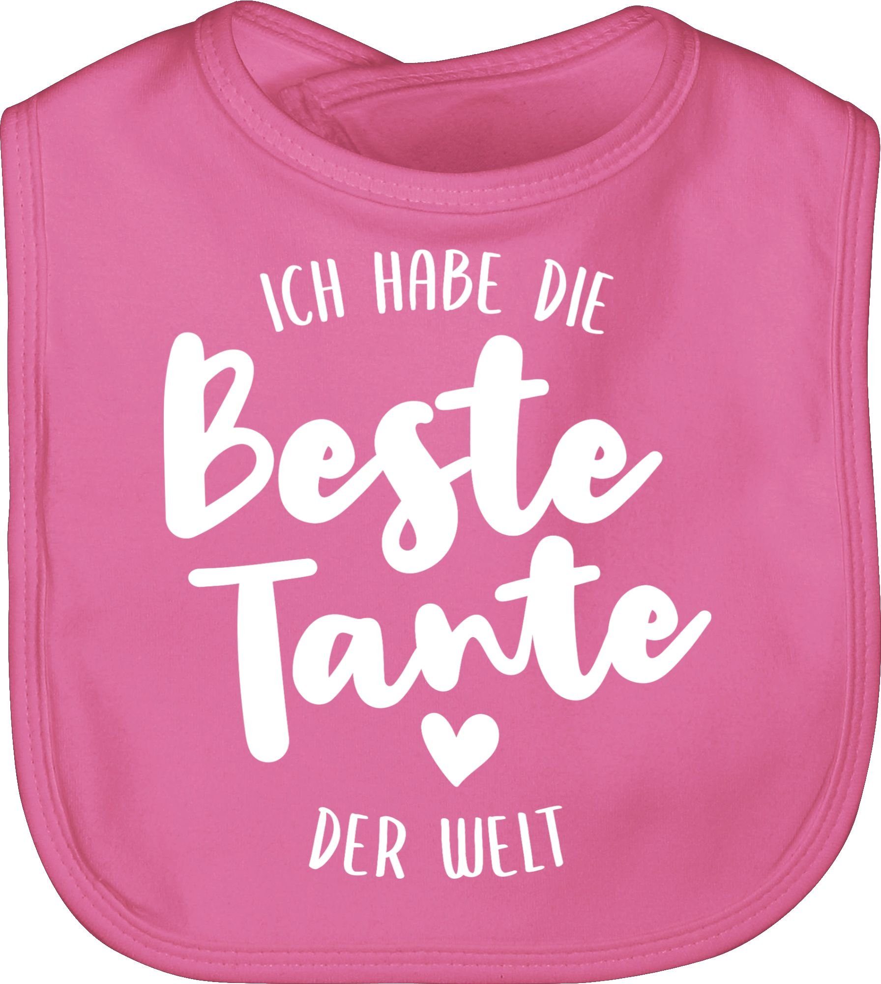 Junge Baby der 2 Tante Welt, Mädchen habe & Lätzchen Strampler beste die Ich Shirtracer Pink