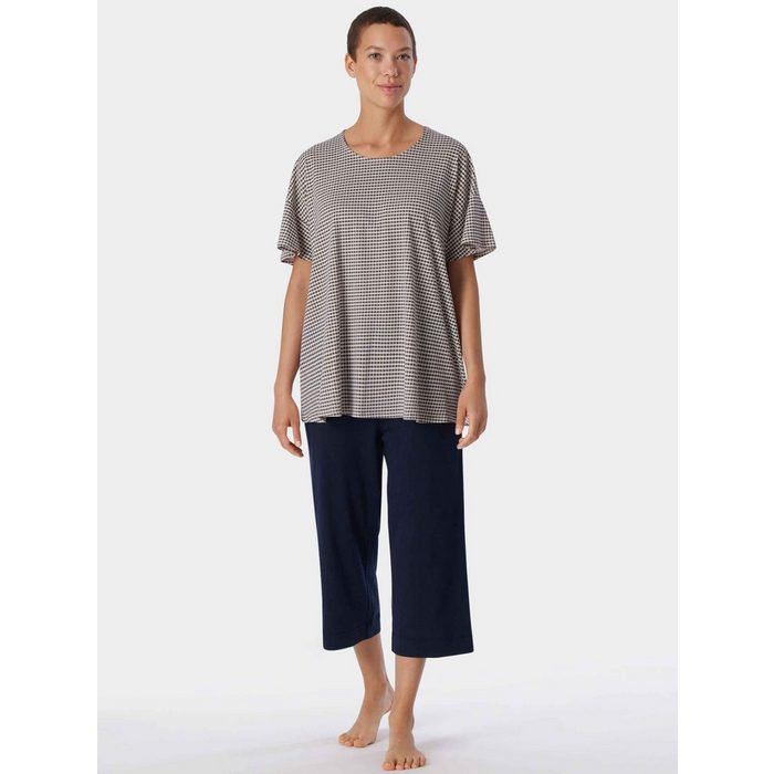 Schiesser Capri-Pyjama Schlafanzug 3/4 Arm (2 tlg)