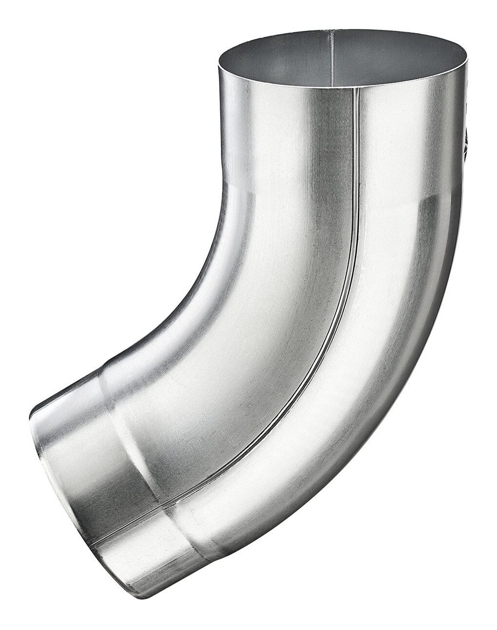 Grömo Regenfallrohr, Zink-Rohrbogen 60 Grad, 100 mm, mit Einzug