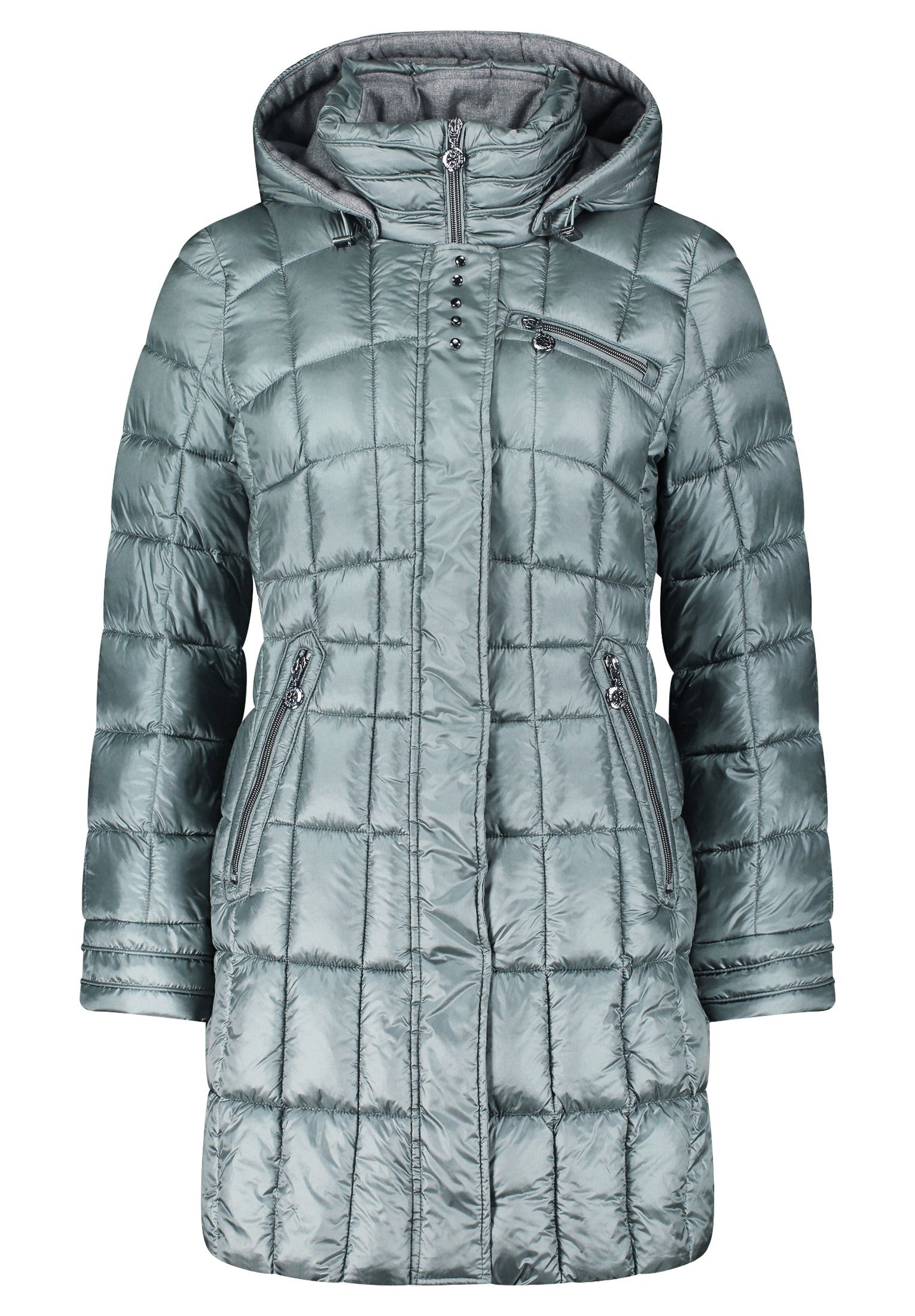 Gil Bret Steppjacke mit glänzender Green Oberfläche Bay