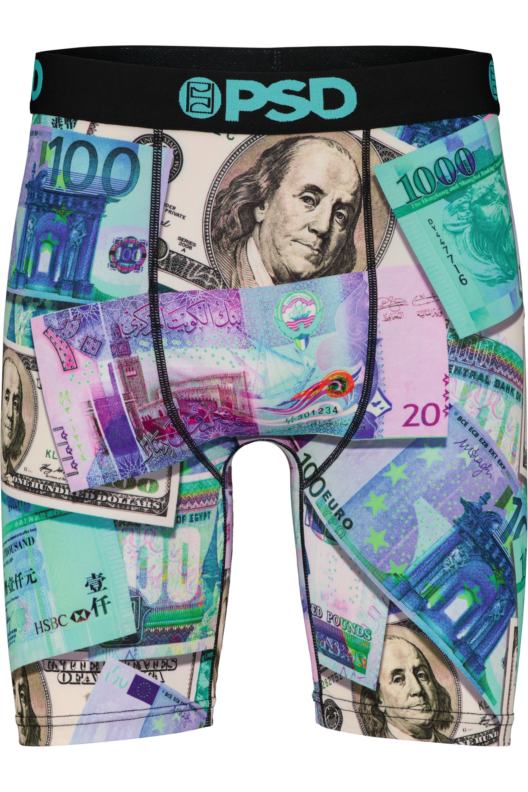 PSD Boxershorts 3 PACK - WORLD CURRENCY Herren