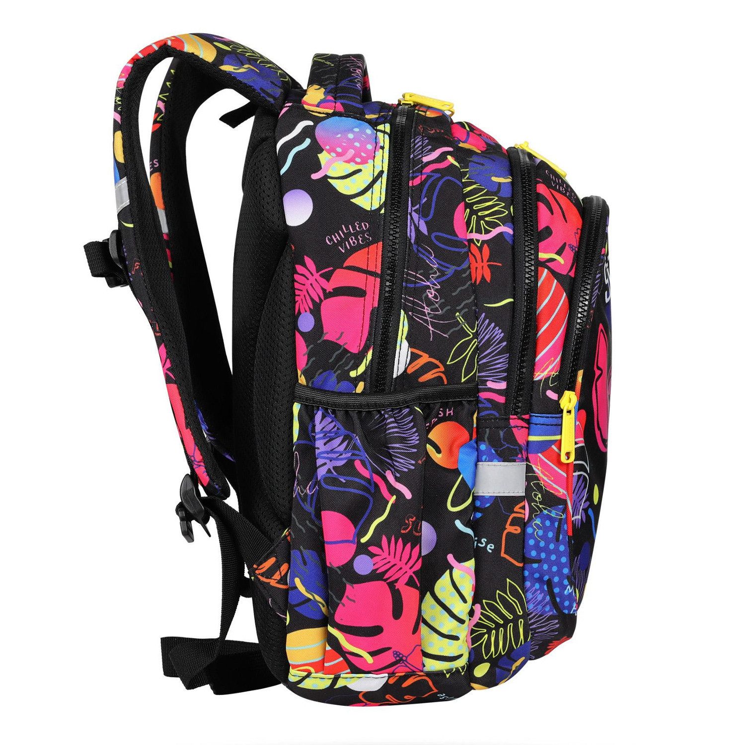 CoolPack Schulrucksack 19l Disney Stitch, Mit Reißverschluss, Konturierter Rücken, Verstellbarer Brustgurt