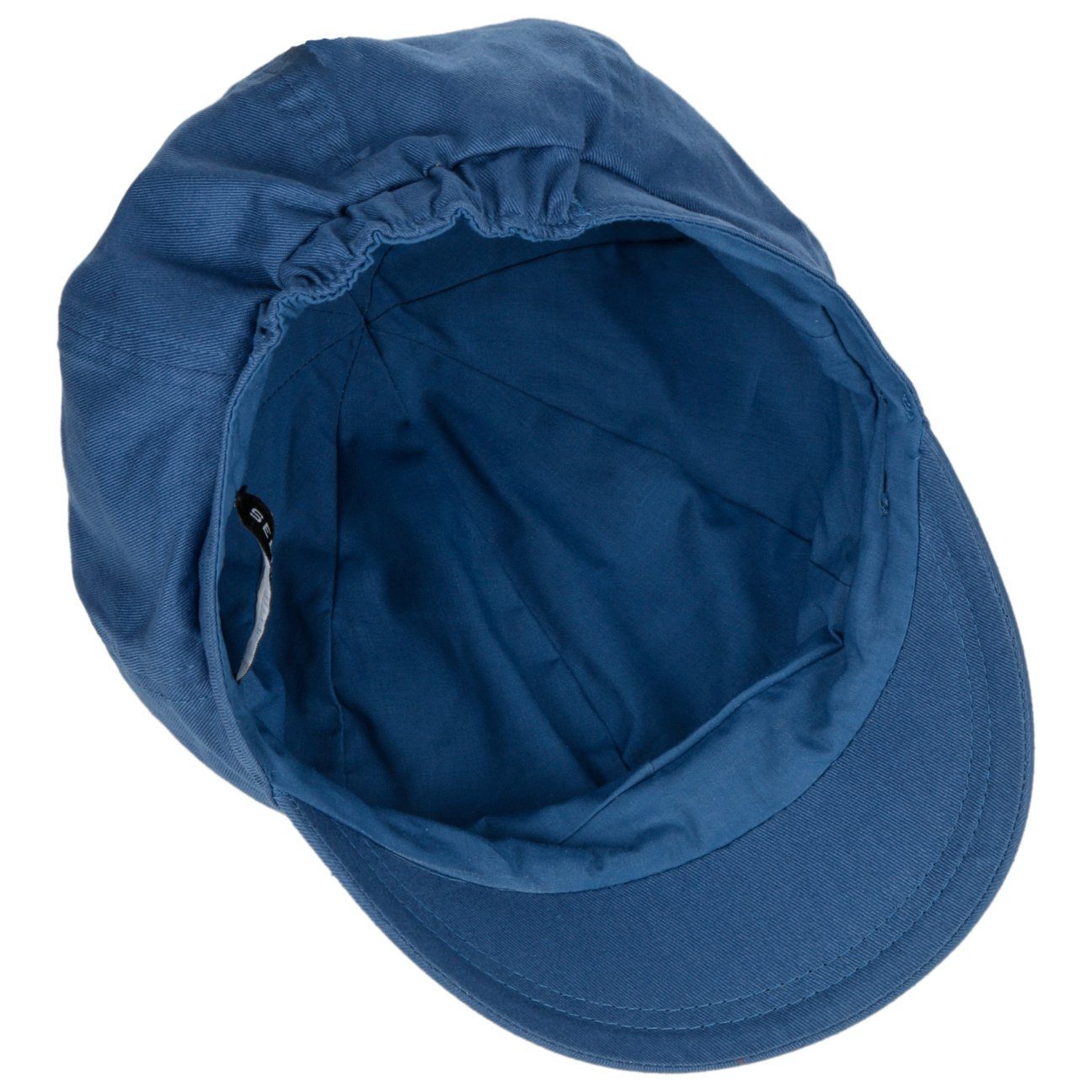 blau Damencap (1-St) Seeberger Ballonmütze Schirm mit