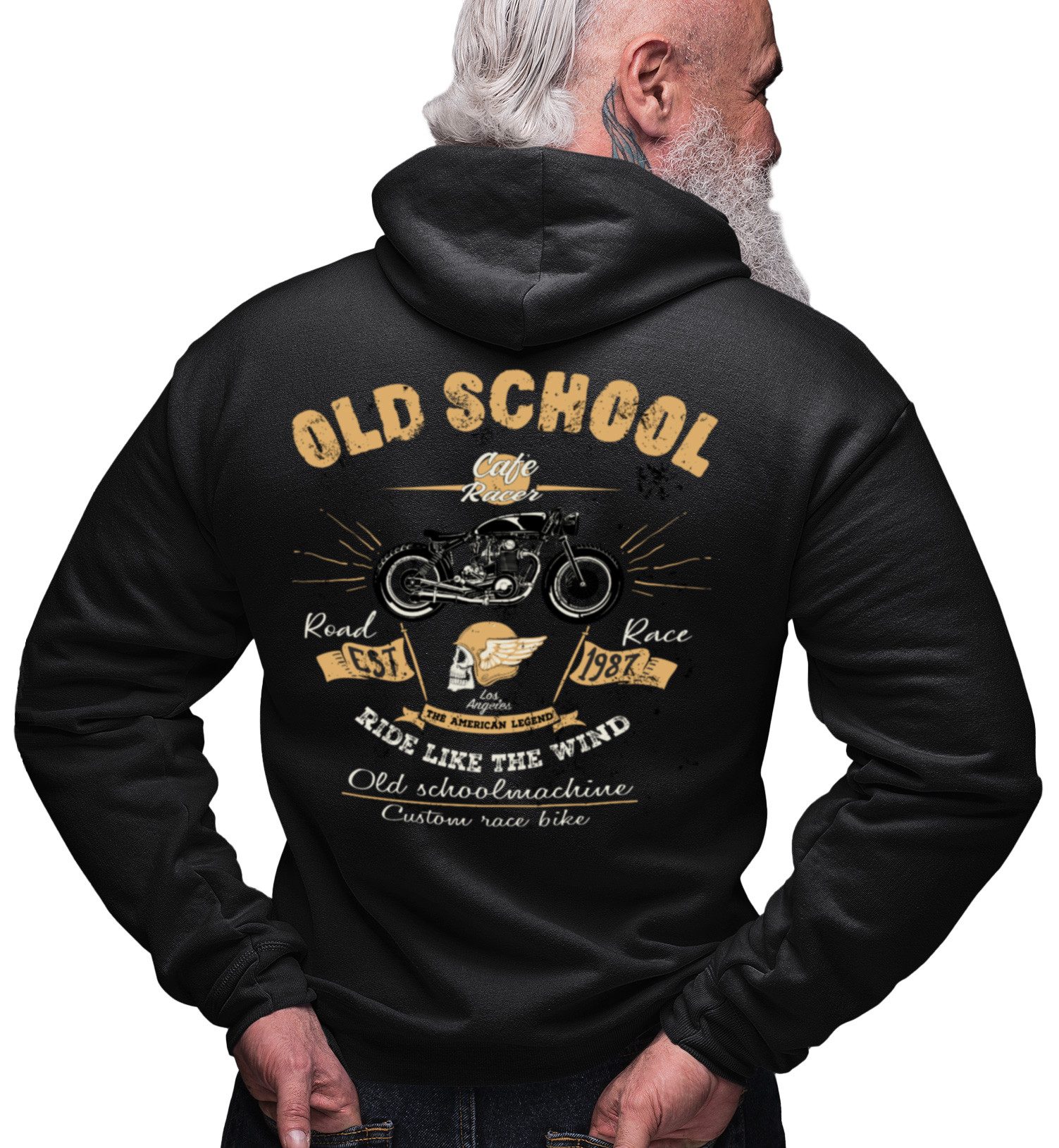 GASOLINE BANDIT® Kapuzensweatjacke Old School Cafe Racer