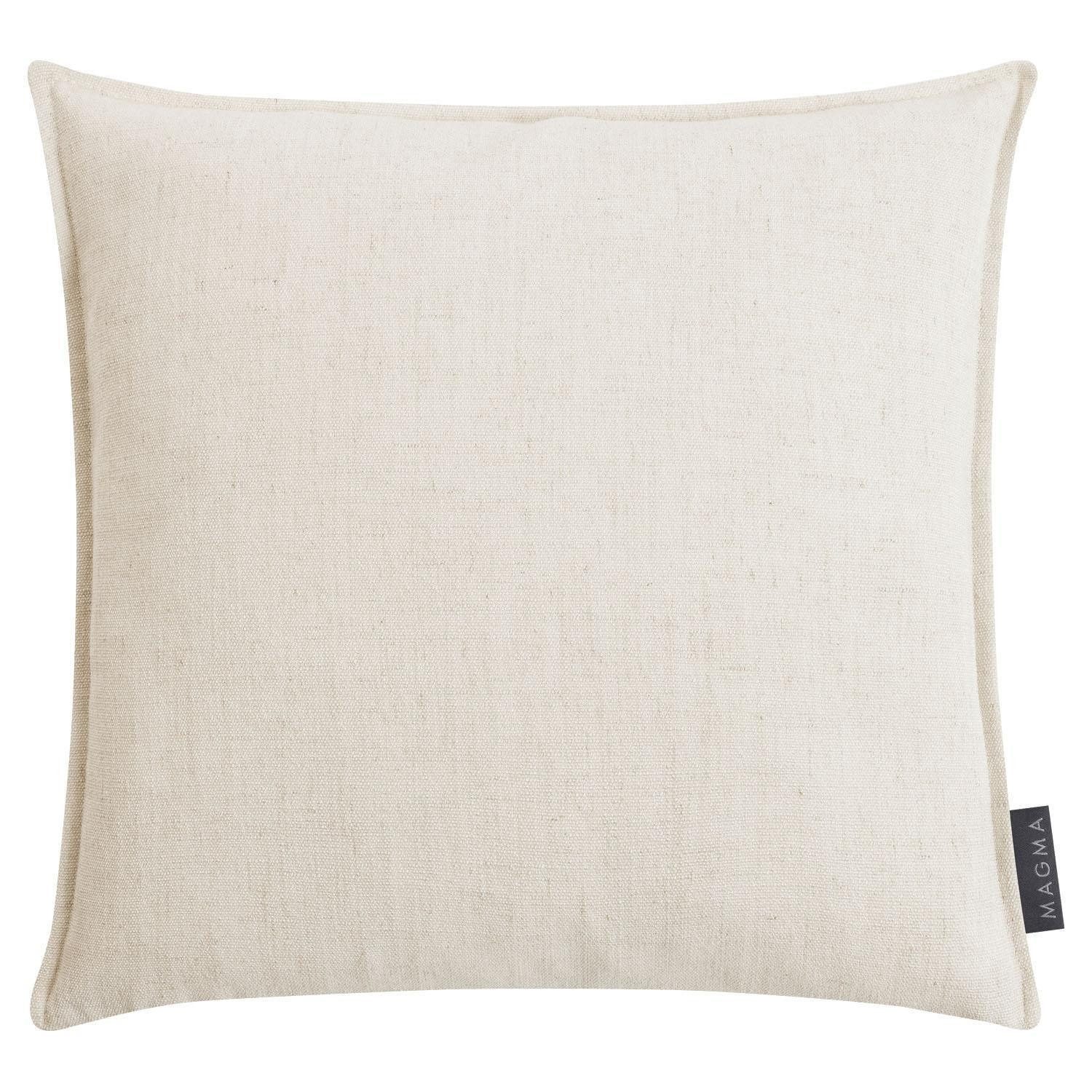 Magma Heimtex Kissenhülle Kissenhülle NIKA, B 40 cm, L 40 cm, Beige, (1 Stück), Polyester, Leinen, mit Reißverschluss