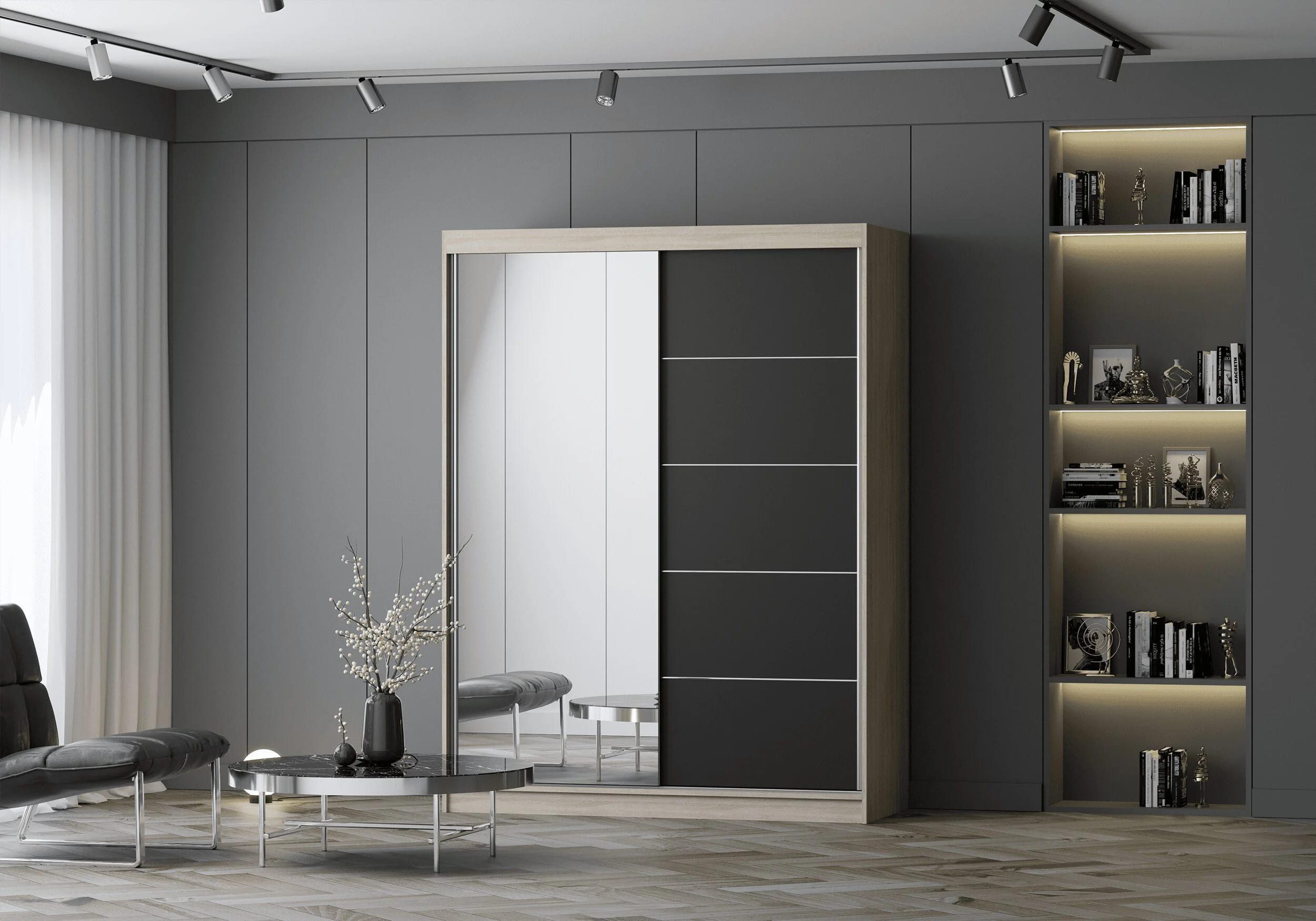 MOEBLO Kleiderschrank LARA 05 (mit Spiegel günstig online kaufen