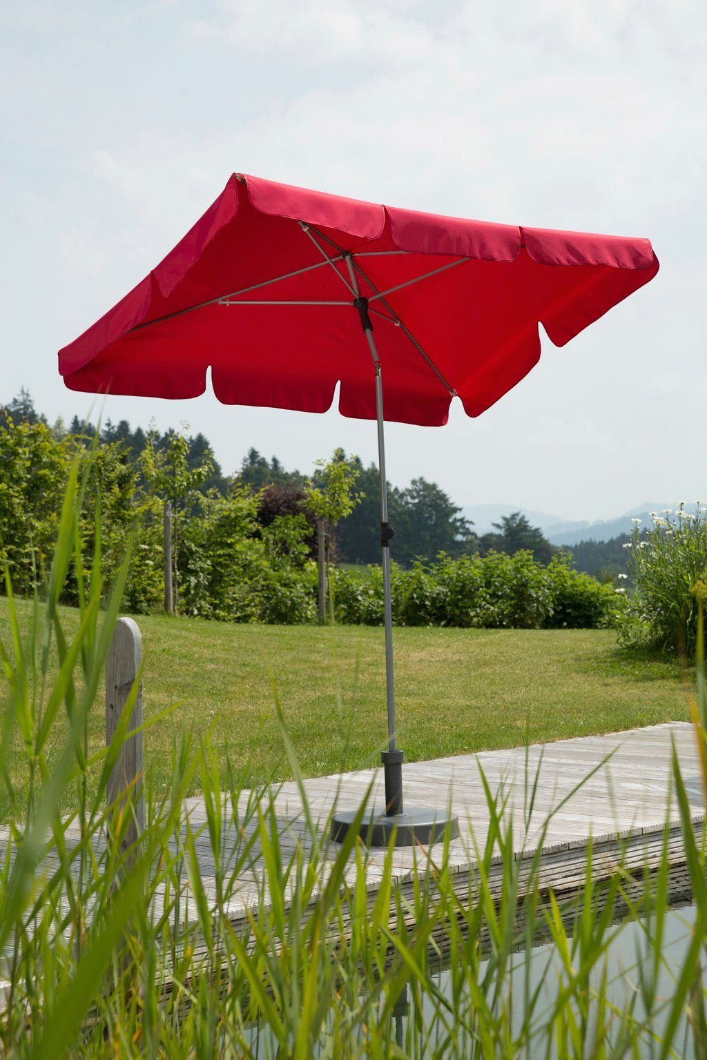 Schneider Schirme Rechteckschirm »Locarno«, LxB: 180x120 cm, abknickbar, ohne Schirmständer