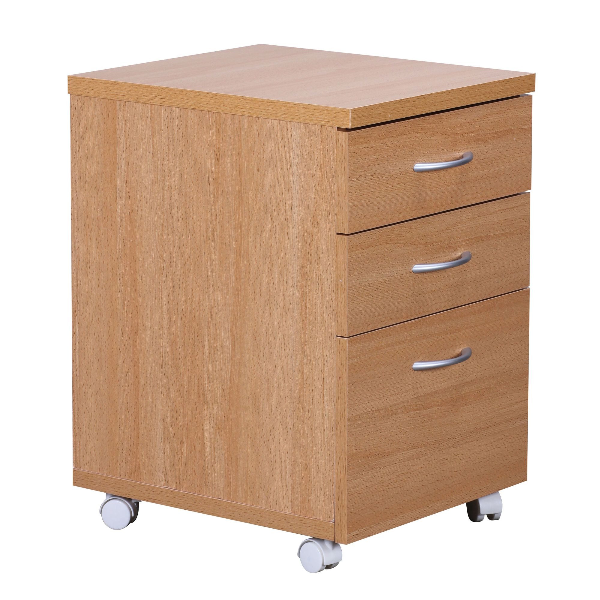 FINEBUY Rollcontainer Rollwagen Rollschrank Büro Container Schubladen Schra günstig online kaufen