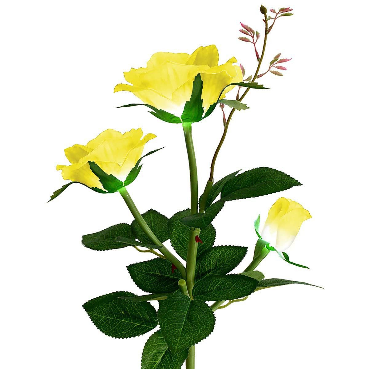 Kunstblumenstrauß Wassergeschützt Solar Rose Blumen für günstig online kaufen