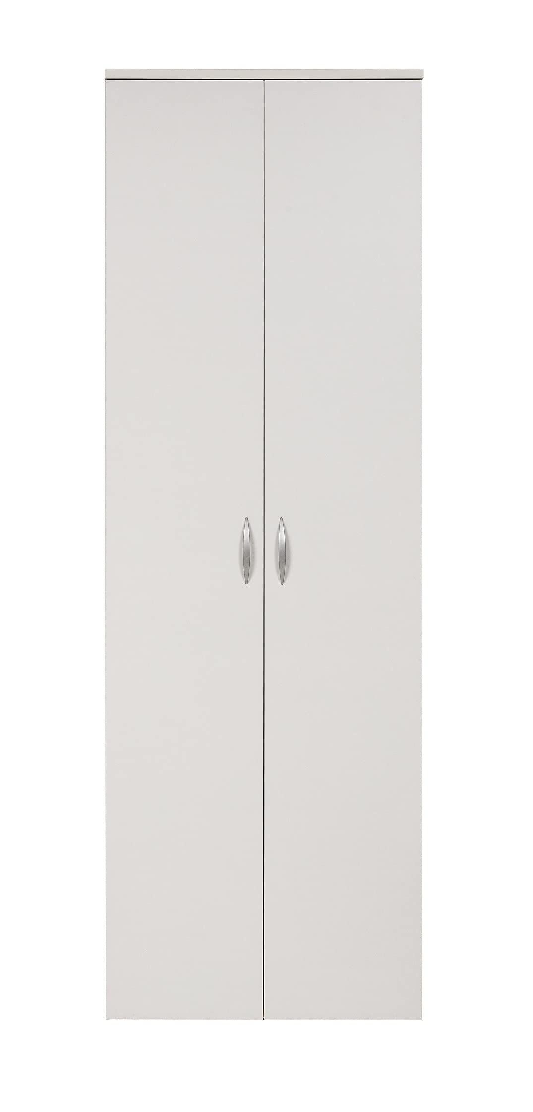 Furni24 60x180x34 cm weiß, Kleiderschrank Kleiderschrank,