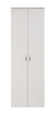 Furni24 Kleiderschrank Kleiderschrank, weiß, 60x180x34 cm