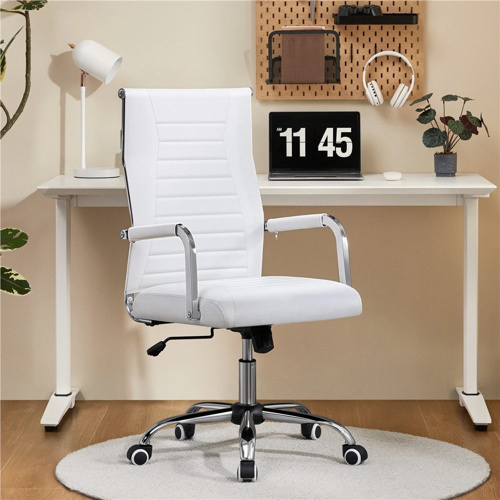 Yaheetech Bürostuhl, Schreibtischstuhl mit verstellbarer Rückenlehne Comput günstig online kaufen