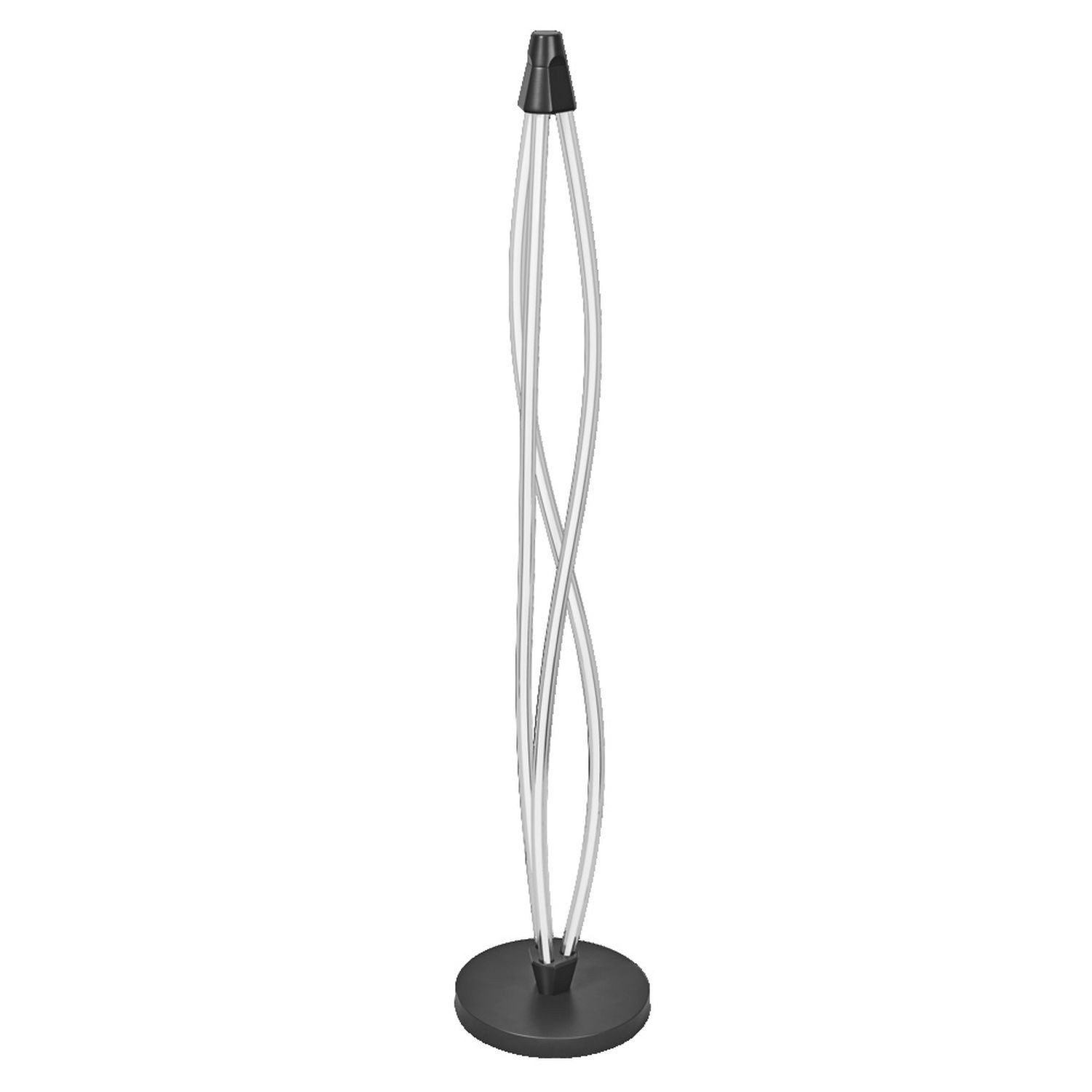 Licht-Erlebnisse Stehlampe BELUNOR, LED fest integriert, Warmweiß, LED 128 cm hoch rund 3000 K 2400 lm Modern