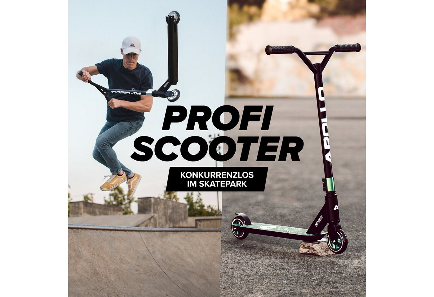 Thumbnail - Apollo Stuntscooter Stunt Scooter Kinder Freestyle Kickscooter Genius Pro, Kinderroller Trick Roller Kinder und Erwachse...
