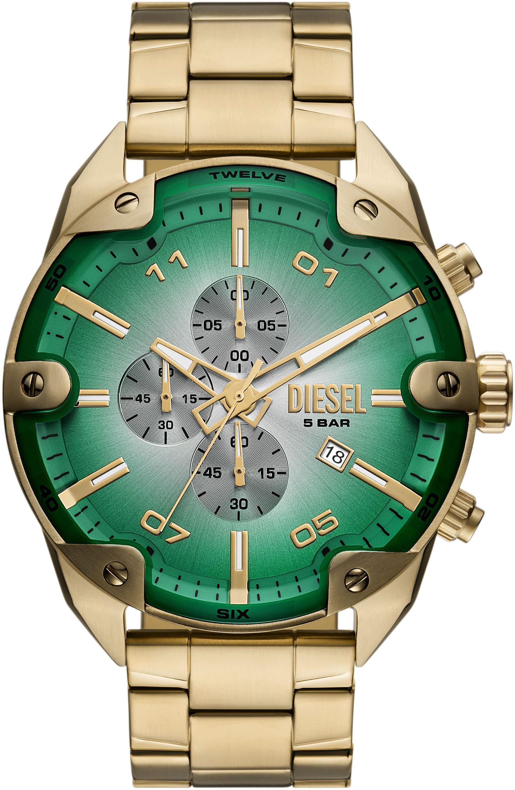 Diesel Chronograph SPIKED DZ4685, Quarzuhr, Armbanduhr, günstig online kaufen