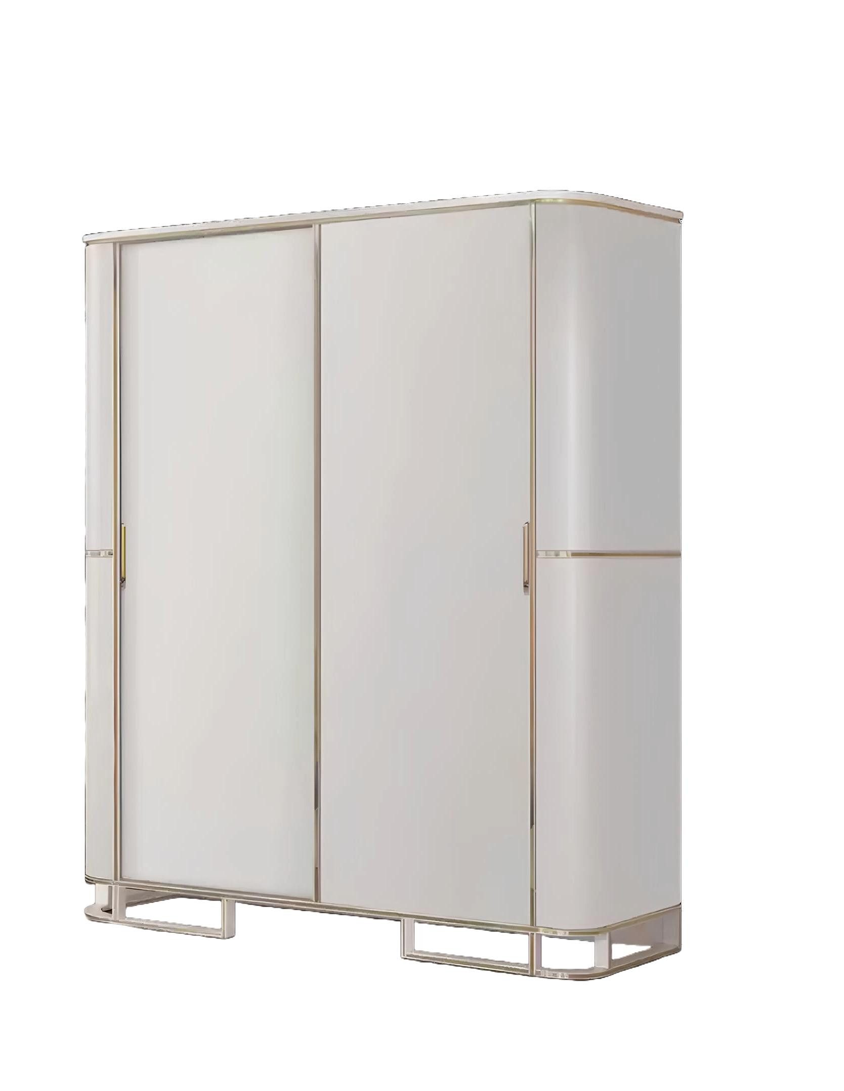 Xlmoebel Kleiderschrank Moderner Luxus-Kleiderschrank aus Holz für elegantes Schlafzimmer (1-St., Kleiderschrank) Hergestellt in Europa