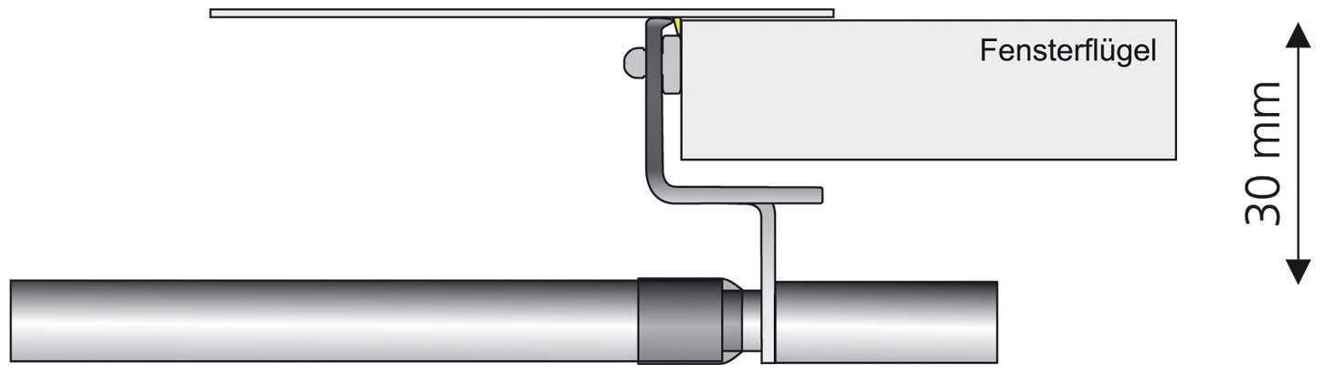 Liedeco Scheibenstange Press-Fix, Ø 12 mm, günstig online kaufen