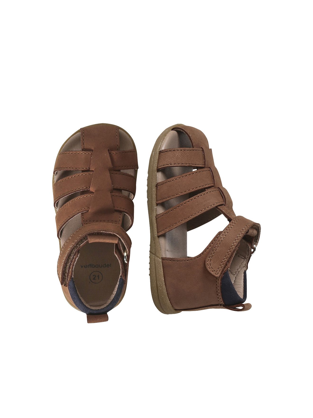 vertbaudet Jungen Baby Lauflern-Sandalen Krabbelschuh
