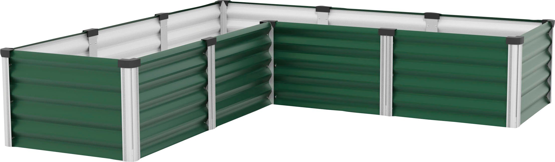 Vitavia Hochbeet Meta In&Out 401 M, BxTxH: 185x185x40 cm, seegras/ alu