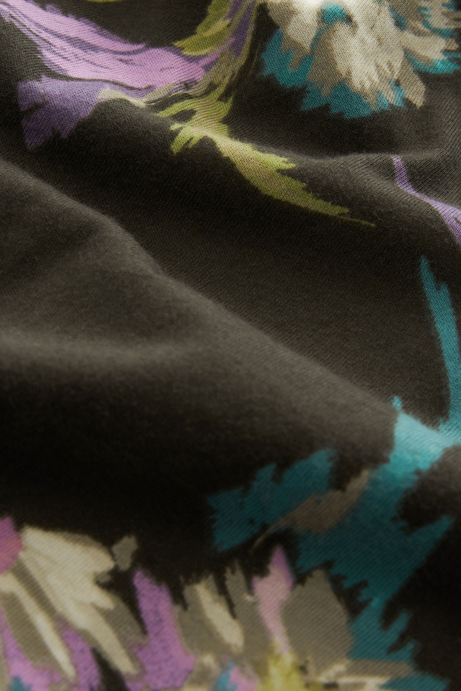 Langärmeliger Floral Black Baumwolle aus tlg) Next Pyjama Pyjama (2