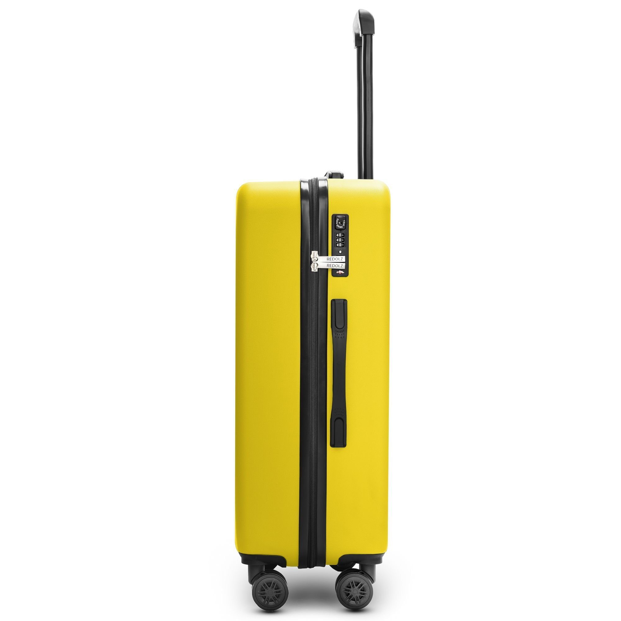 ABS Essentials yellow 4 Hartschalen-Trolley Rollen, 09, Redolz 2
