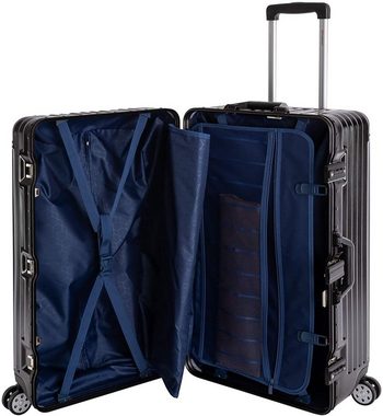 Travelhouse Hartschalen-Trolley London Sports Trunk, 4 Rollen, TSA Zahlenschloss Alu-Rahmen Schnappverschluss Polycarbonat-Hartschale