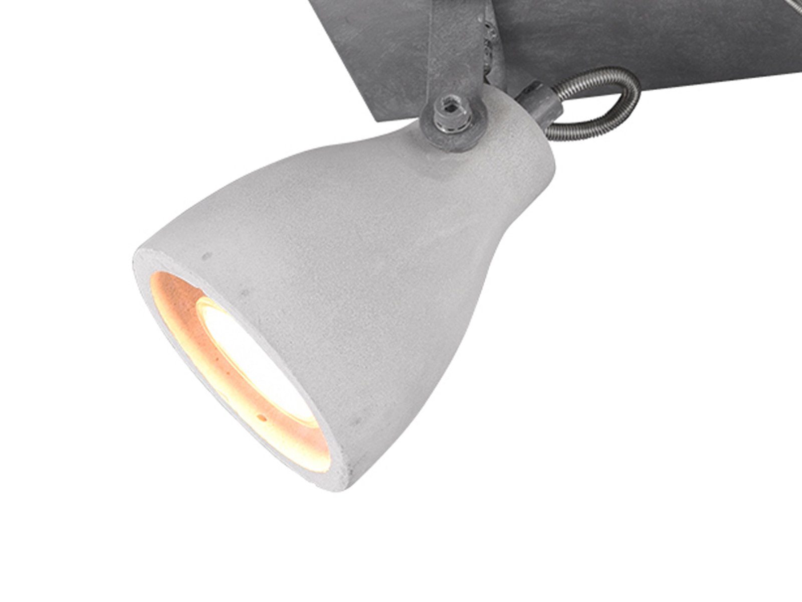 LED Warmweiß, Industriedesign Breite 23cm Esstisch, Deckenstrahler, über-n Decken-lampe wechselbar, LED meineWunschleuchte Lichtspots
