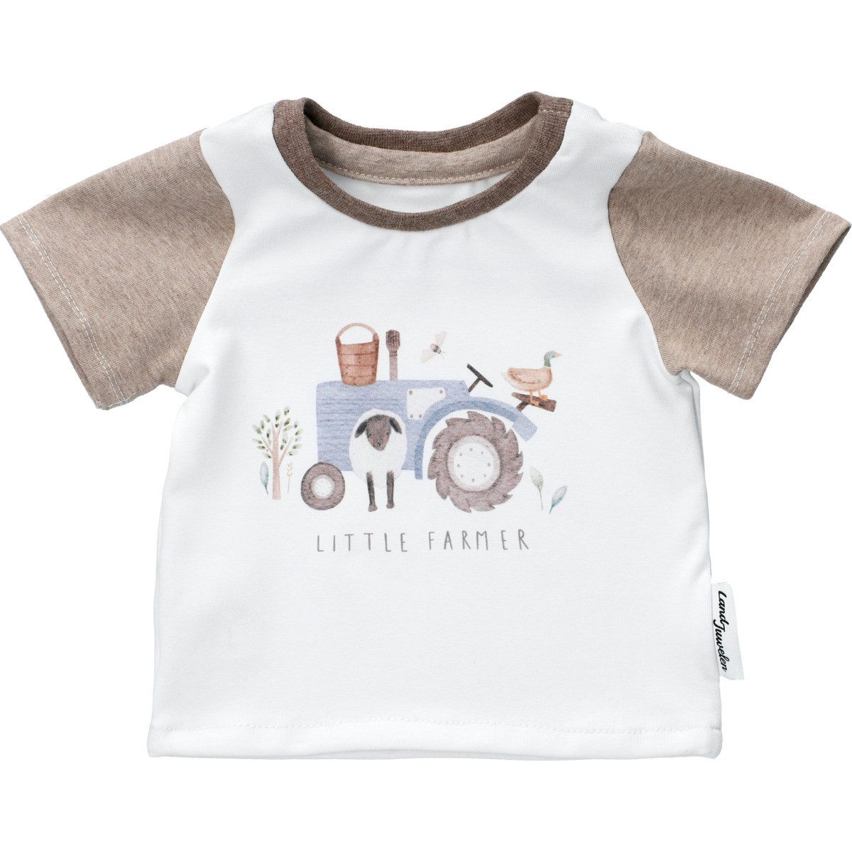 Land-Juwelen T-Shirt Handmade Traktor Unisex Kinder (1-tlg) Shirt, Oberteil, Leibchen, Funktionsshirt, Shortsleeve Shirt