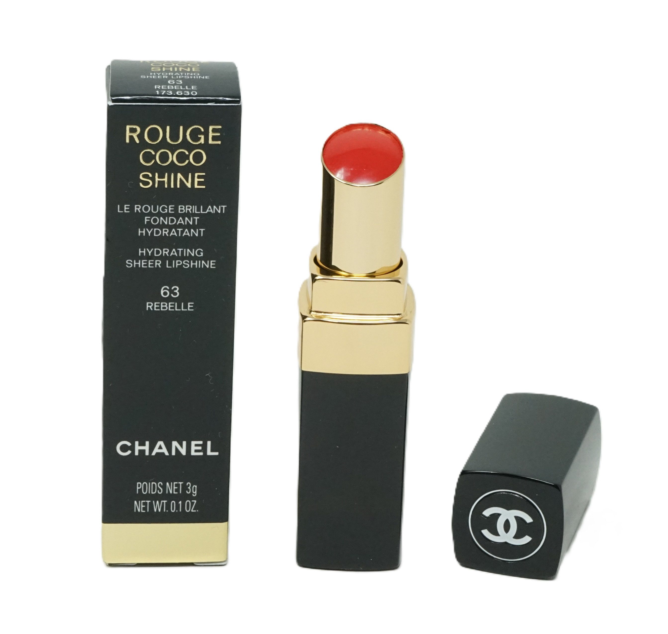 Lippenstift Chanel Rouge Coco Shine Lippenstift 63 Rebelle 3g