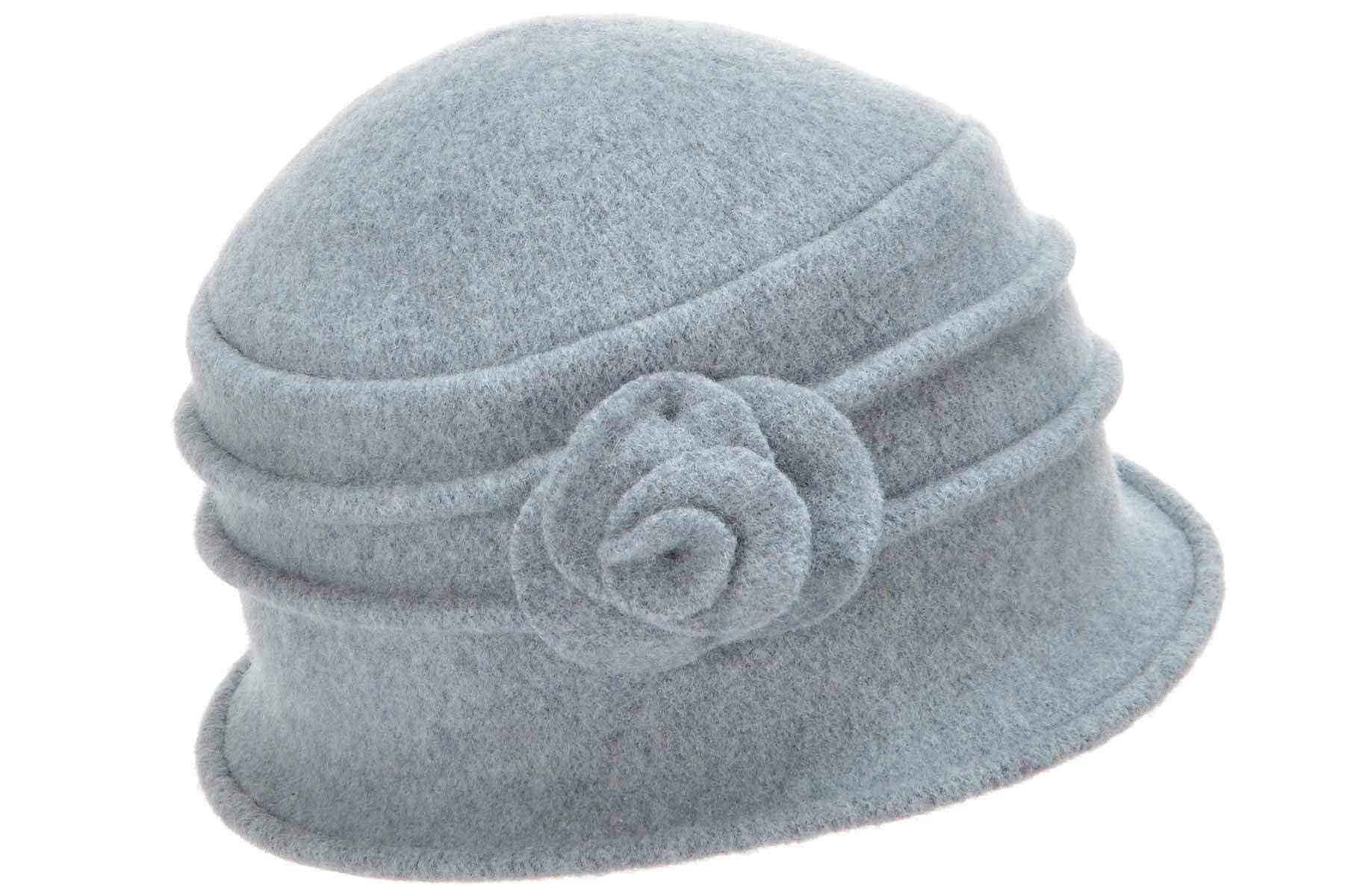 Seeberger Filzhut Walkglocke mit kleiner Blume günstig online kaufen