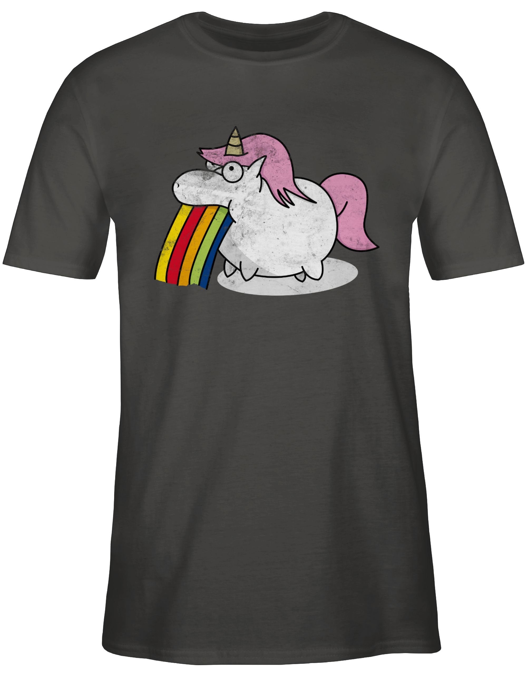 Shirtracer T-Shirt Kotzendes Einhorn Vintage Einhorn günstig online kaufen