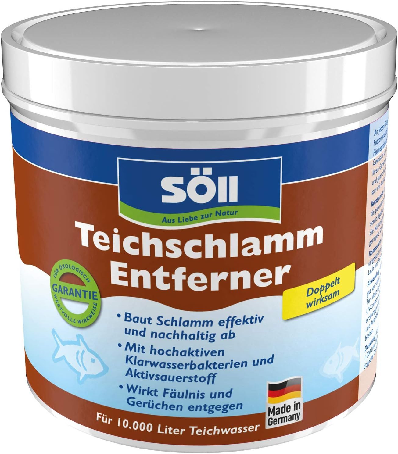 Teichpflege Söll Teichschlammentferner 10 Kg für 200 Qbm Teiche